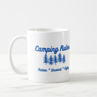 Mug Règles de camping - Détendez-vous, Détendez-vous,