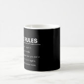 Mug Règles de codage drôles pour développeurs et progr (Centre)