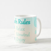 Mug Règles de la Plage (Devant droit)