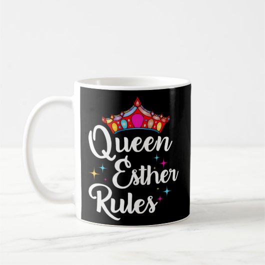 Mug Règles de la reine Esther du Purim Party (Gauche)
