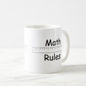 Mug Règles de maths ! (Devant droit)