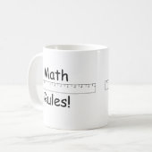 Mug Règles de maths ! (Devant gauche)
