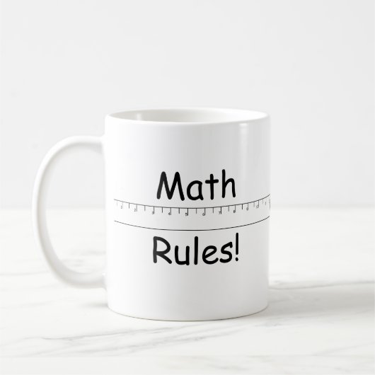 Mug Règles de maths ! (Gauche)