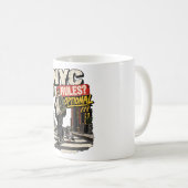 Mug Règles de NYC facultatives (Devant droit)