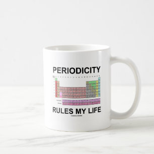 Mug Règles de périodicité Ma vie (Humour de tableau pé