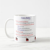 Mug Règles de piano (Gauche)
