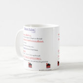 Mug Règles de piano (Devant gauche)