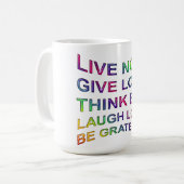 Mug Règles De Vie (Devant gauche)