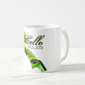 Mug Règles de violoncelle - vert (Devant droit)