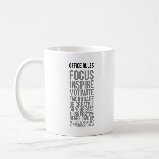 Mug Règles Office (Gauche)