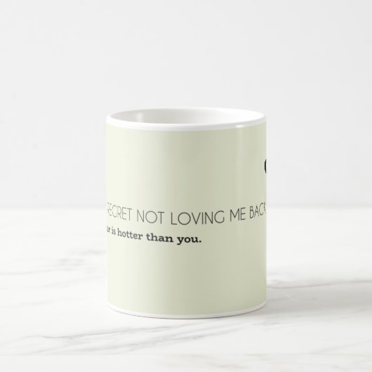 Mug Regret & Love : Citation de relation audacieuse (Centre)