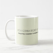 Mug Regret & Love : Citation de relation audacieuse (Gauche)