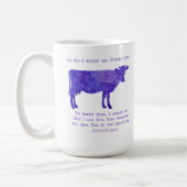 Mug Regrets pourpres de vache (Gauche)