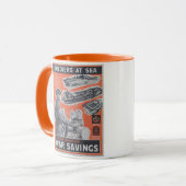 Mug Réimpression de l'affiche britannique de guerre. (Devant gauche)
