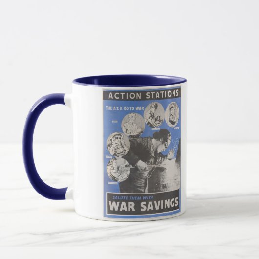 Mug Réimpression de l'affiche britannique de guerre. (Gauche)
