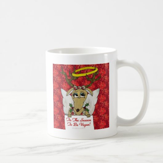 Mug Reindeer Angel C'est la saison d'être Vegan (Droite)
