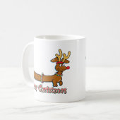 Mug Reindeer Christmas Doxie (Devant gauche)