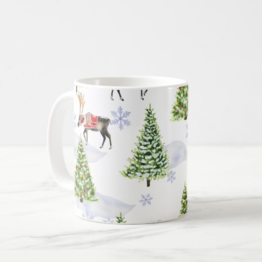 Mug Reindeer Christmas Tree Pattern (Devant gauche)
