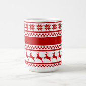 Mug Reindeer d'impression nordique personnalisé (Centre)