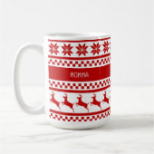 Mug Reindeer d'impression nordique personnalisé (Gauche)