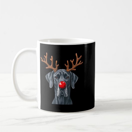 Mug Reindeer Great Dane Christmas Great Dane Dog Mom D (Gauche)