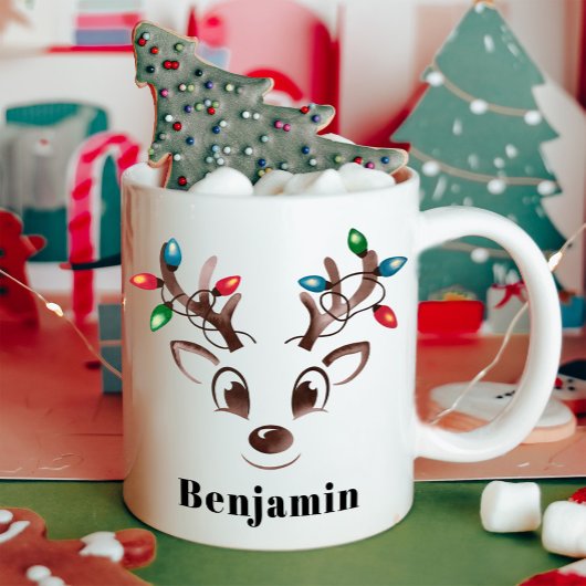 Mug Reindeer Personnalisé Noël