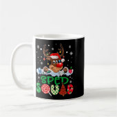 Mug Reindeer Santa Hat Sped Squad Teacher Funny Christ (Gauche)