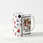 Mug Reindeer Sleigh Christmas Pine Trees (Devant droit)