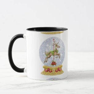 Mug Reindeer snow globe
