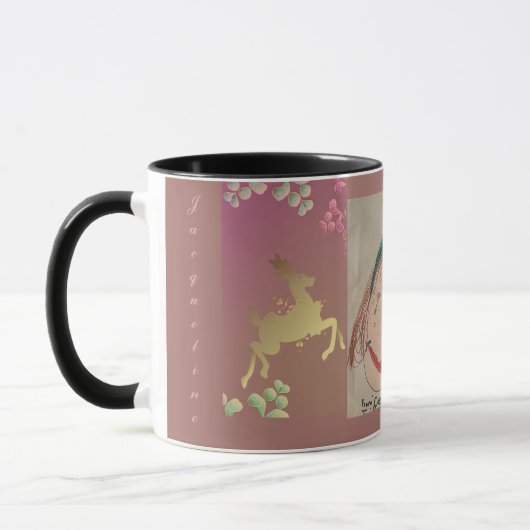 Mug Reindeer Snowflake Purple (Gauche)