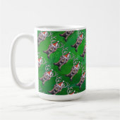 Mug Reindees Noël Sur Vert (Gauche)