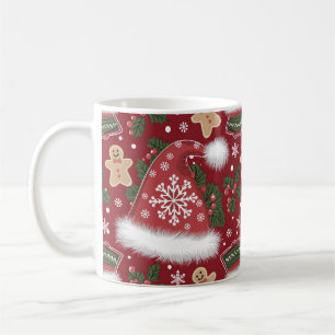 Mug Reinder et Holly Christmas Design