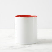 Mug Reinder Rouge et Buffle vert Plaid Noël (Centre)