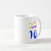 Mug Reine 10 (Devant droit)