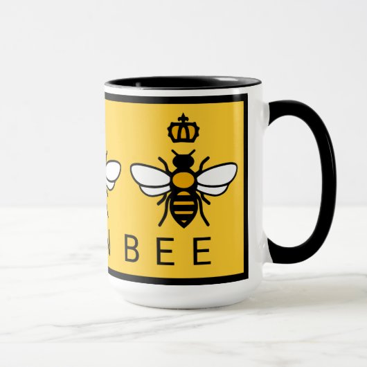 Mug Reine abeille avec couronne (Droite)