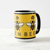 Mug Reine abeille avec couronne (Devant droit)