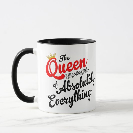 Mug Reine absolument de tout fait sur commande (Gauche)
