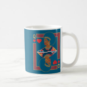 Mug reine africaine carte melanine fierté noire blm
