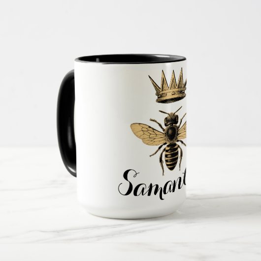Mug Reine Bee couronnée (Devant gauche)