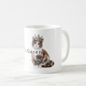 Mug Reine Chatte avec Couronne (Devant droit)