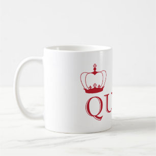 Mug Reine Couronne rouge - couleur arrière - plan pers