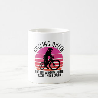 Mug reine cycliste sauf beaucoup de glacières