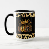 Mug Reine d'anniversaire Fun Léopard Soixante ans (Gauche)
