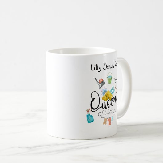 Mug Reine de Clean (Devant droit)