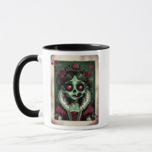 Mug Reine de coeur zombie victorienne
