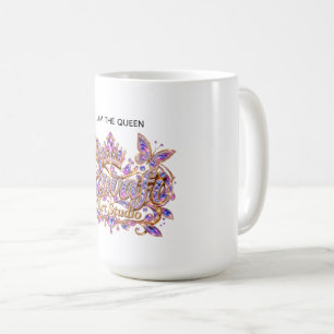 Mug Reine de cristal Élégance florale rose