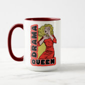 Mug Reine de drame parce que tout m'excite trop (Gauche)