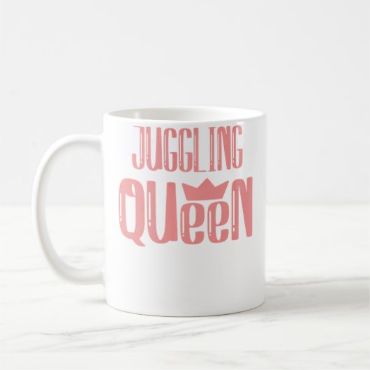 Mug Reine de jonglage féminin (Gauche)