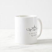 Mug Reine de la caféine (Devant droit)
