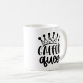 Mug Reine de la caféine (Devant droit)
